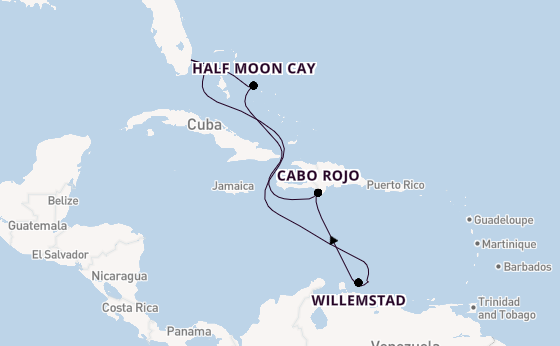 Caribbean vanaf Fort Lauderdale, Verenigde Staten met de Nieuw Amsterdam