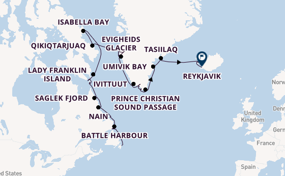 Transatlantic from St. John's, Newfoundland, Canada with the Seabourn Venture