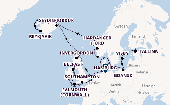 British Isles from Helsinki, Finland with the Regal Princess