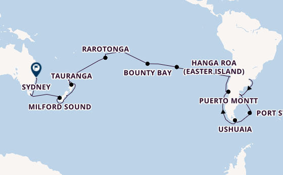 Transpacific from Buenos Aires, Argentina with the MSC Magnifica