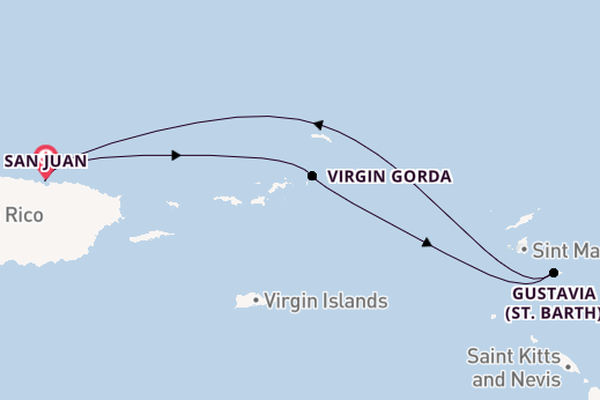 Eastern Caribbean from San Juan, Puerto Rico with the Ilma