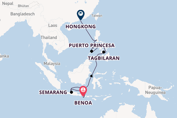 Südostasien ab Benoa, Indonesien auf der EUROPA 2