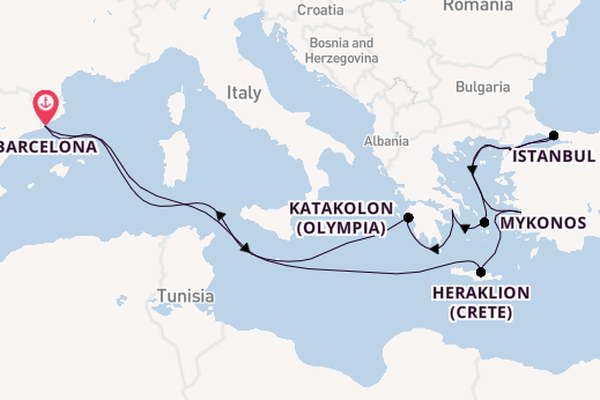 Spain, Greece & Turkey