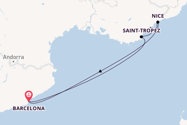 Western Mediterranean from Barcelona, Spain with the Azamara Journey