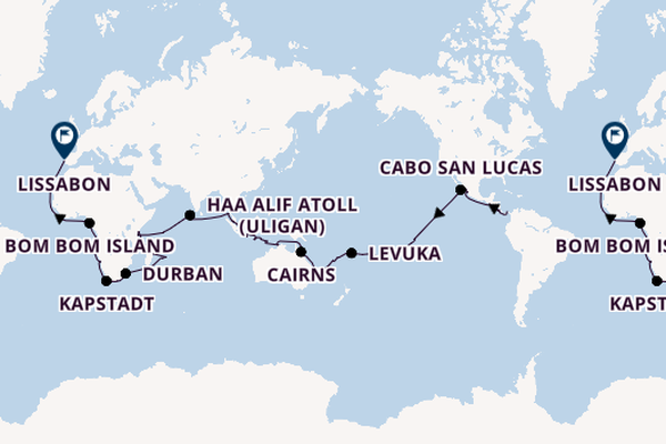 Weltreise ab Panama-Stadt, Panama auf der VASCO DA GAMA