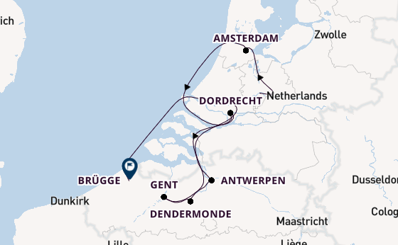 In 8 Tagen nach Brügge