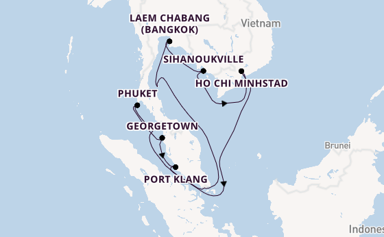 Zuidoost-Azië vanaf Nederland met de Sapphire Princess