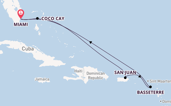 Caribbean from Australia with the Allure of the Seas