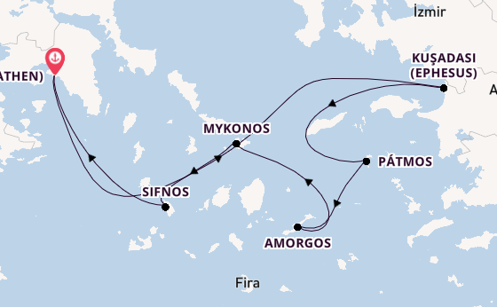 Östliches Mittelmeer ab Deutschland auf der Star Flyer