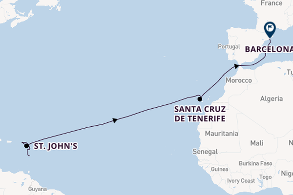Caribbean from Fort de France, Martinique with the MSC World Asia
