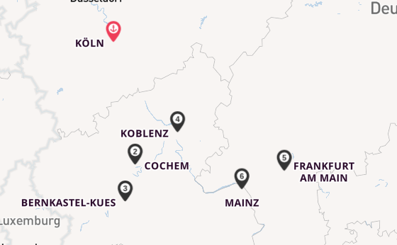 Rhein ab Köln, Deutschland auf der A-ROSA CLEA