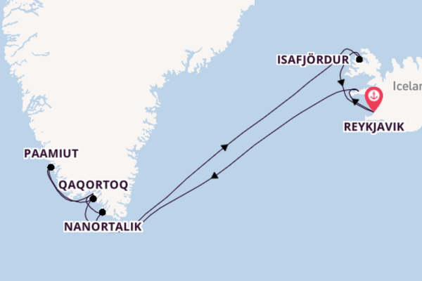 Arctic from Reykjavik, Iceland with the Seven Seas Grandeur