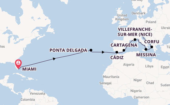 Transatlantic from Miami, Florida, USA with the Marina