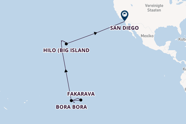 Polynesien ab Papeete (Tahiti) auf der Silver Whisper