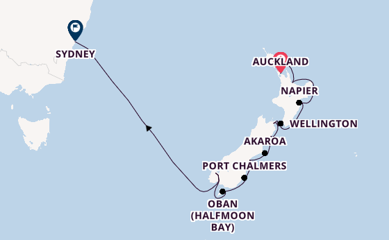 New Zealand from Auckland, New Zealand with the Seabourn Quest