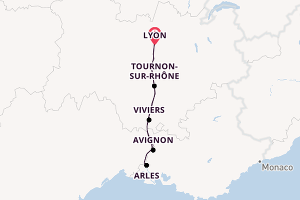 Rhône ab Lyon, Frankreich auf der BIJOU DU RHÔNE