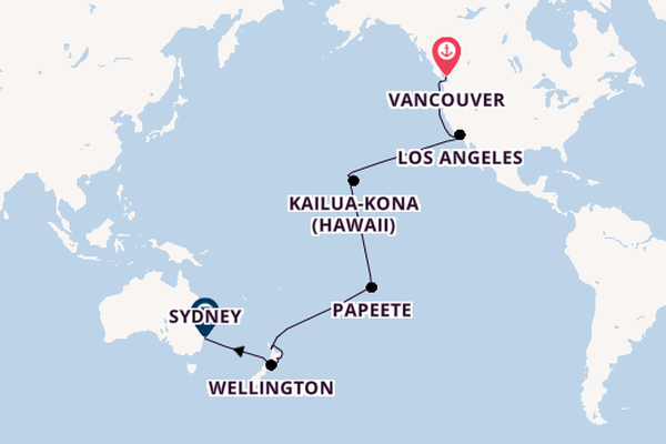 Transpacific from Vancouver, Canada with the Royal Princess
