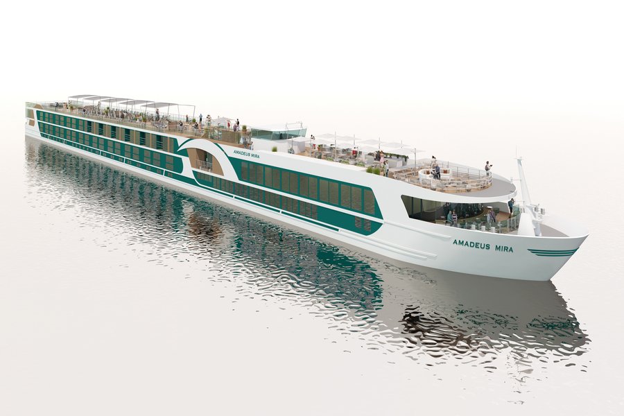 Donau ab Bukarest, Rumänien auf der Amadeus Mira