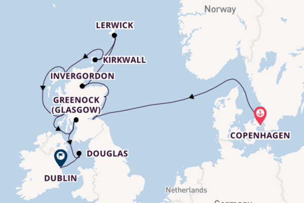 Voyage with Azamara from Copenhagen