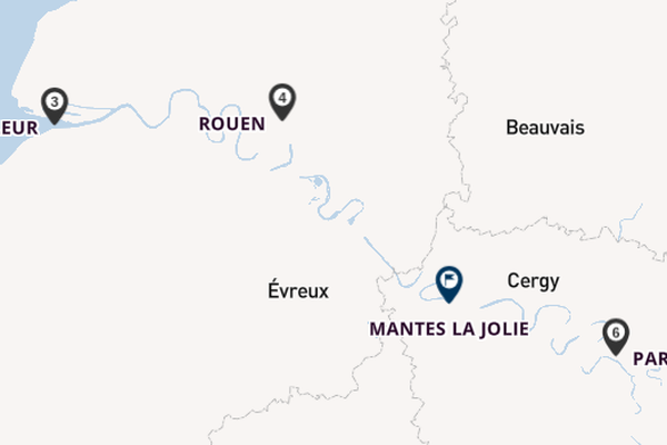 Seine ab Honfleur, Frankreich auf der MS Botticelli