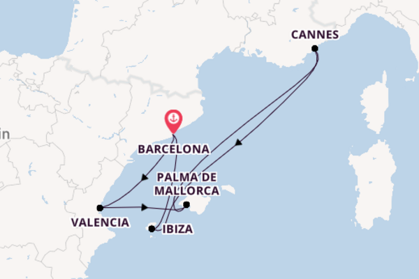 8 day cruise with the Valiant Lady to Barcelona