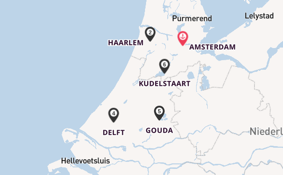 In 8 Tagen nach Amsterdam über Kudelstaart