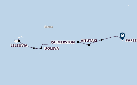 Polynesien ab Lautoka, Fiji auf der Silver Cloud