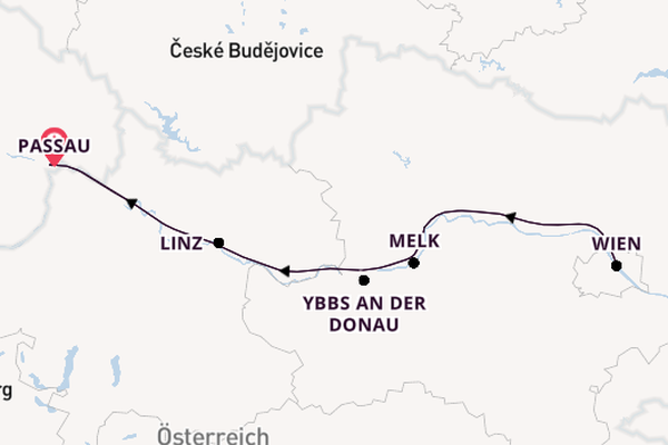 Donau ab Passau, Deutschland auf der A-ROSA MIA