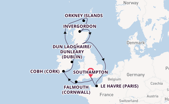 British Isles from Australia with the Majestic Princess