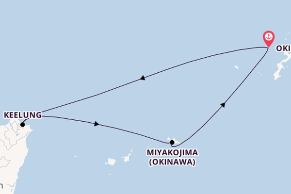 Japan ab Okinawa (Naha), Japan auf der MSC Bellissima