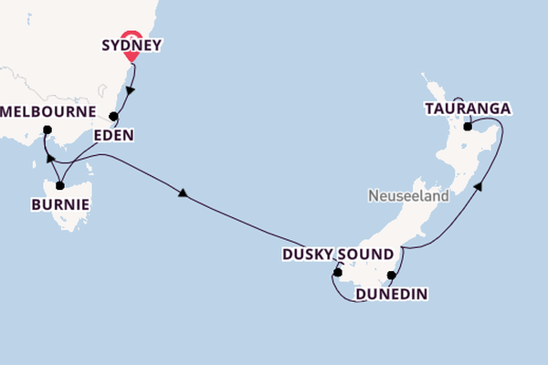 Australien und Neuseeland ab Sydney auf der Norwegian Spirit
