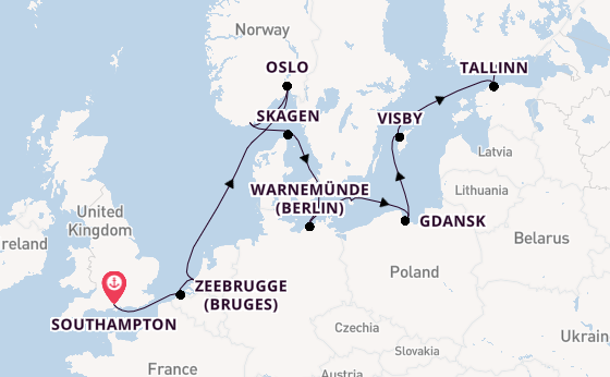 Norway from Southampton, England with the Regal Princess