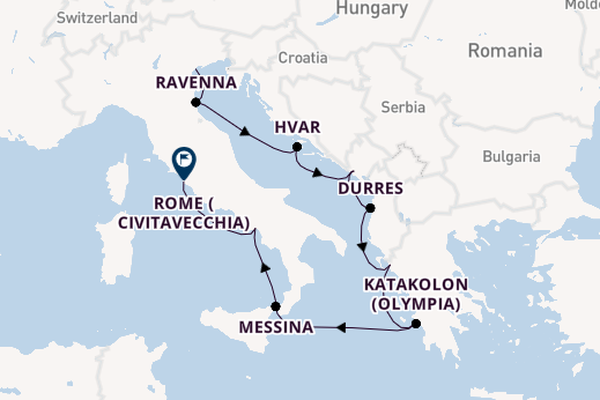 Mediterranean from Venice, Italy with the Insignia
