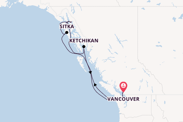 Alaska from Vancouver, British Columbia with the Norwegian Sun