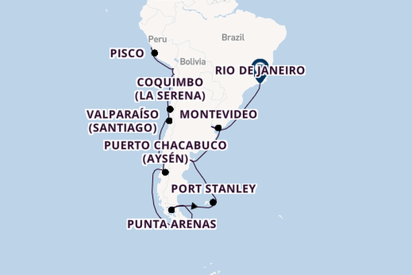South America from Callao (Lima), Peru with the Seven Seas Voyager