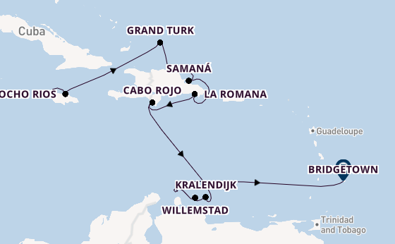 Caribbean vanaf Montego Bay met AIDAbella