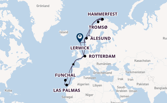 Norwegen ab London/Dover, Großbritannien auf der Nieuw Statendam