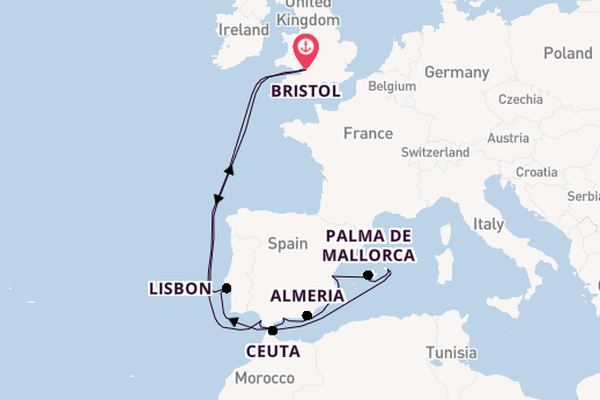 Sailing from Bristol via Alicante