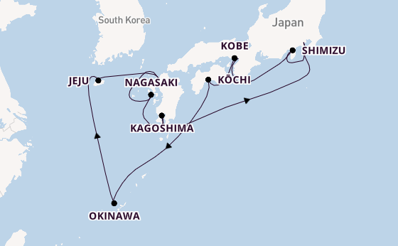 Japan from Yokohama (Tokyo), Japan with the Celebrity Solstice