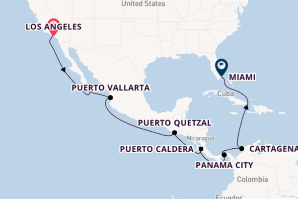 Central America from Los Angeles, California, USA with the Norwegian Bliss 