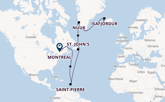 Transatlantic from Reykjavik, Iceland with the Azamara Journey