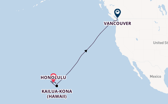 Hawaii from Honolulu, Hawaii, USA with the Silver Whisper