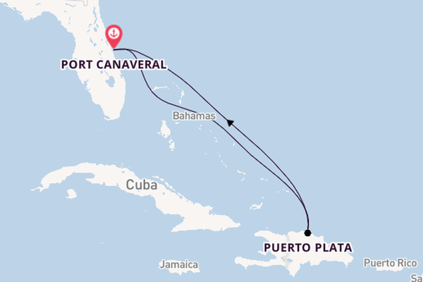 Caribbean from Port Canaveral, Florida with the Adventure of the Seas