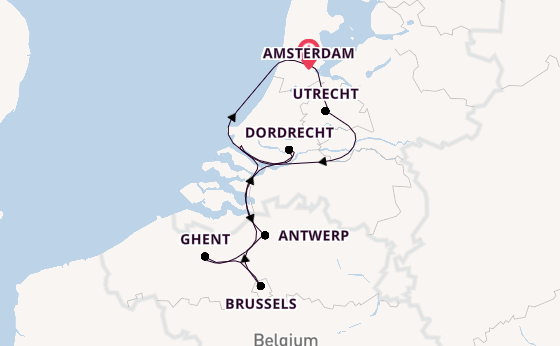 Western Europe from Amsterdam, Netherlands with the AmaStella