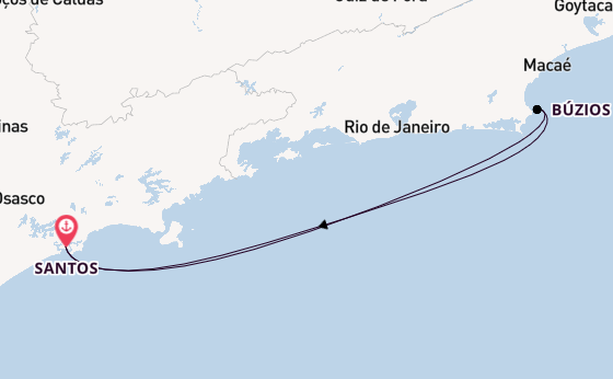 Brazil from Santos, Brazil with the MSC Divina