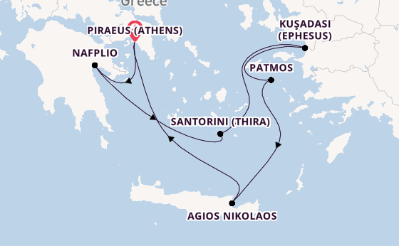 | Luxury All Inclusive Grecian Rhapsody Cruise With 5* Athens Stay