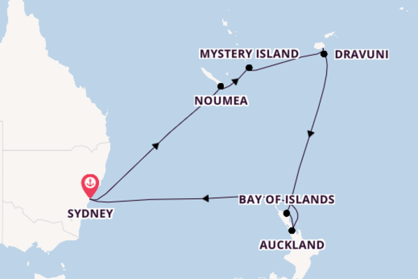 Cruise met Princess Cruises naar het aantrekkelijke Sydney