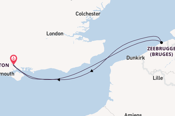 England from Southampton, England with the Queen Elizabeth
