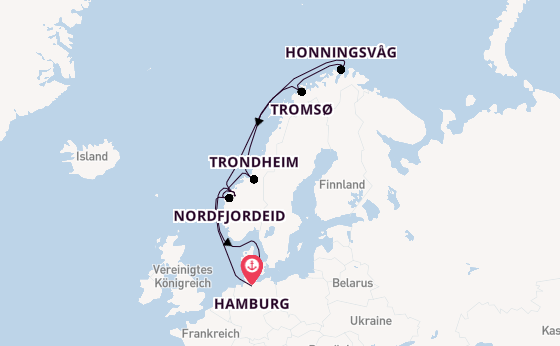 Norwegen ab Hamburg auf der Mein Schiff 1