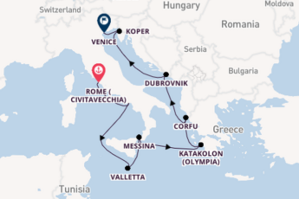 Trip with Oceania Cruises from Rome (Civitavecchia)